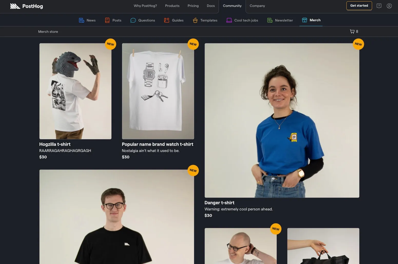 PostHog storefront